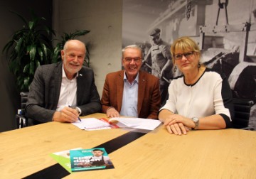 Ondertekening samenwerkingsovereenkomst ROC van Twente en De Slinger